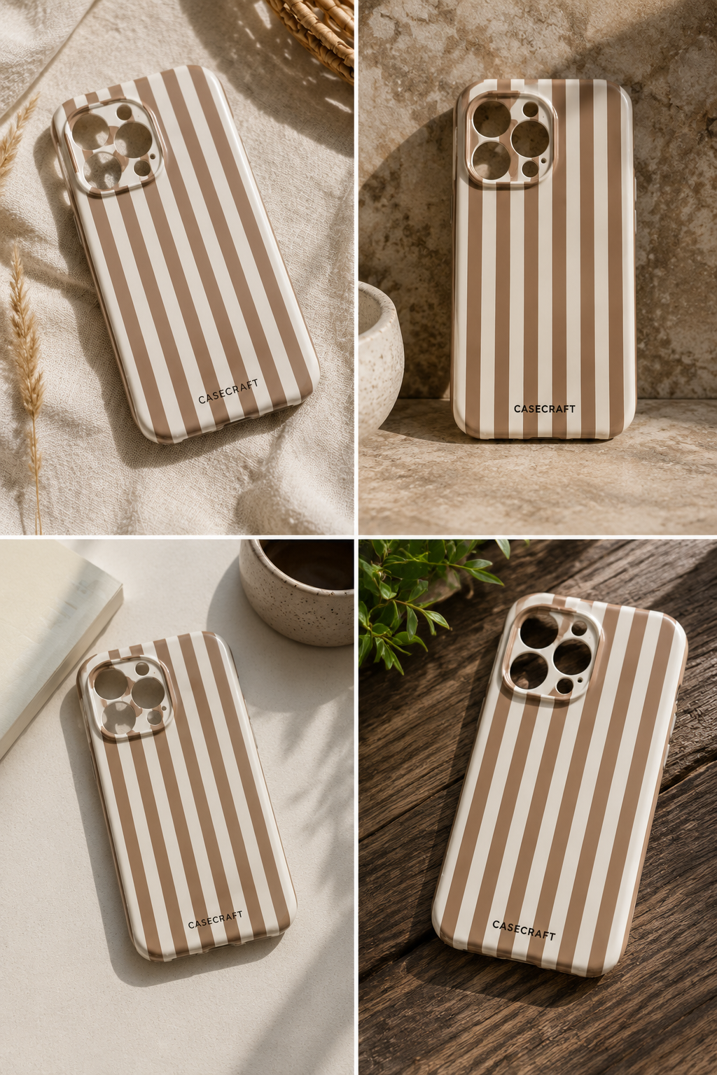 Caramel Stripe iPhone Case