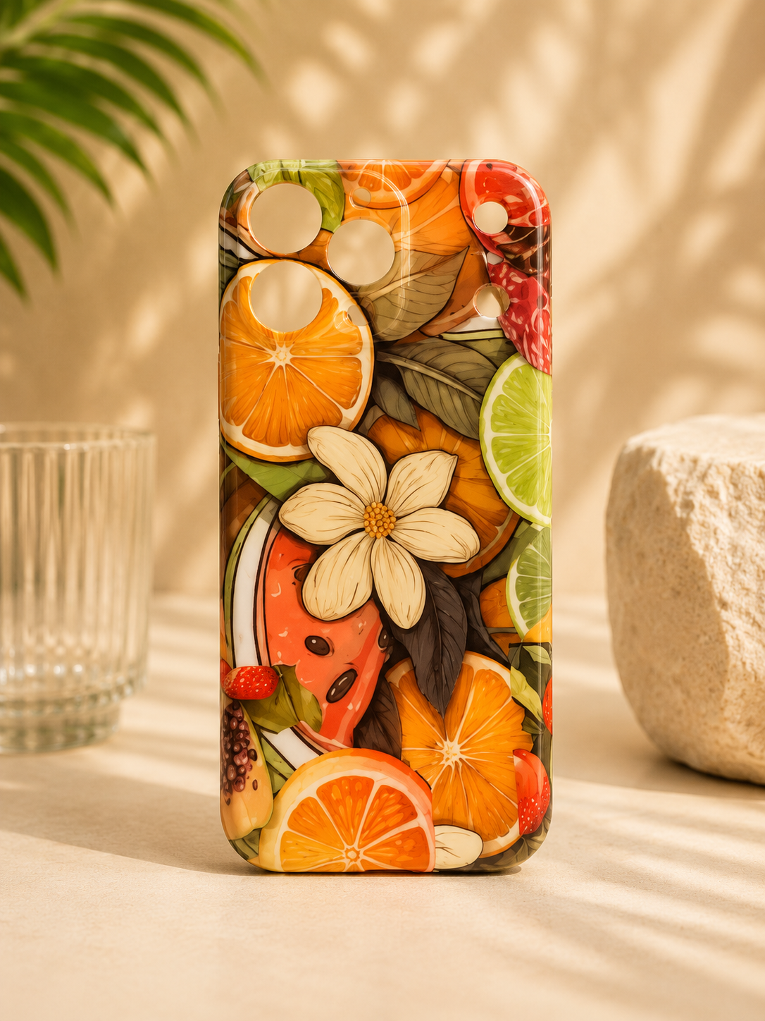 Tropical Fruit & Floral Phone Case