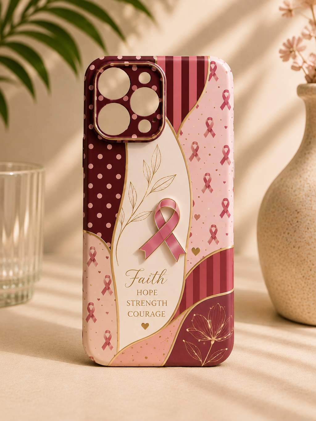 Breast Cancer Awareness Phone Case – God Is Within Her