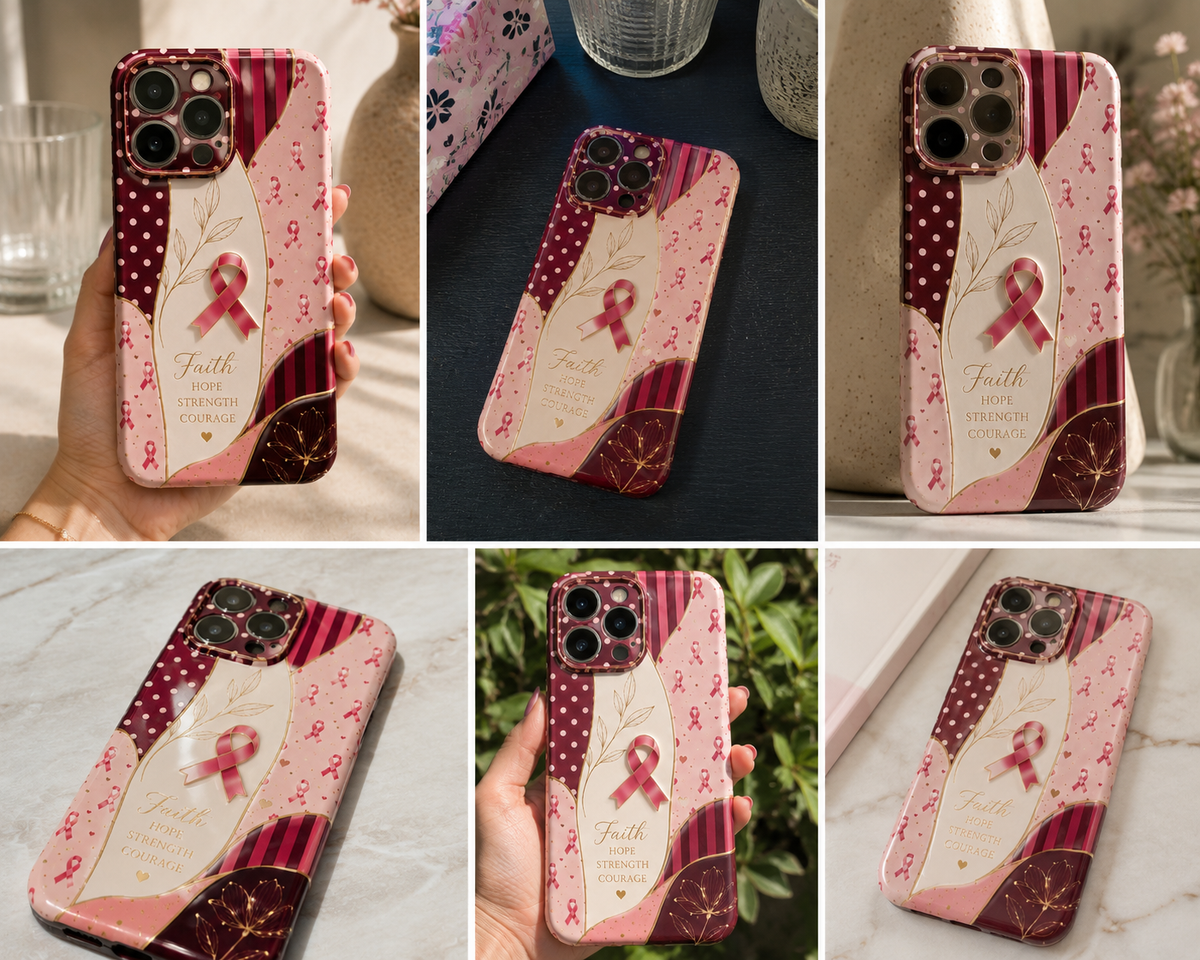 Breast Cancer Awareness Phone Case – God Is Within Her