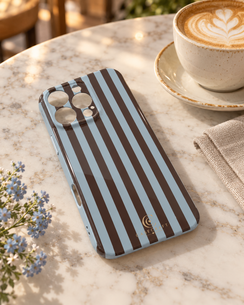 Café Stripe Phone Case