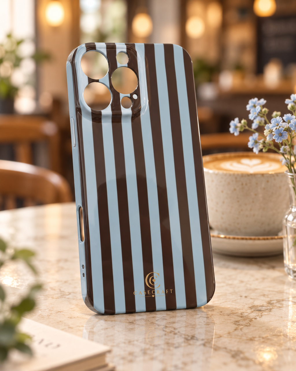 Café Stripe Phone Case
