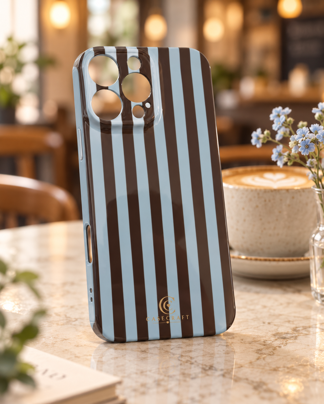 Café Stripe Phone Case