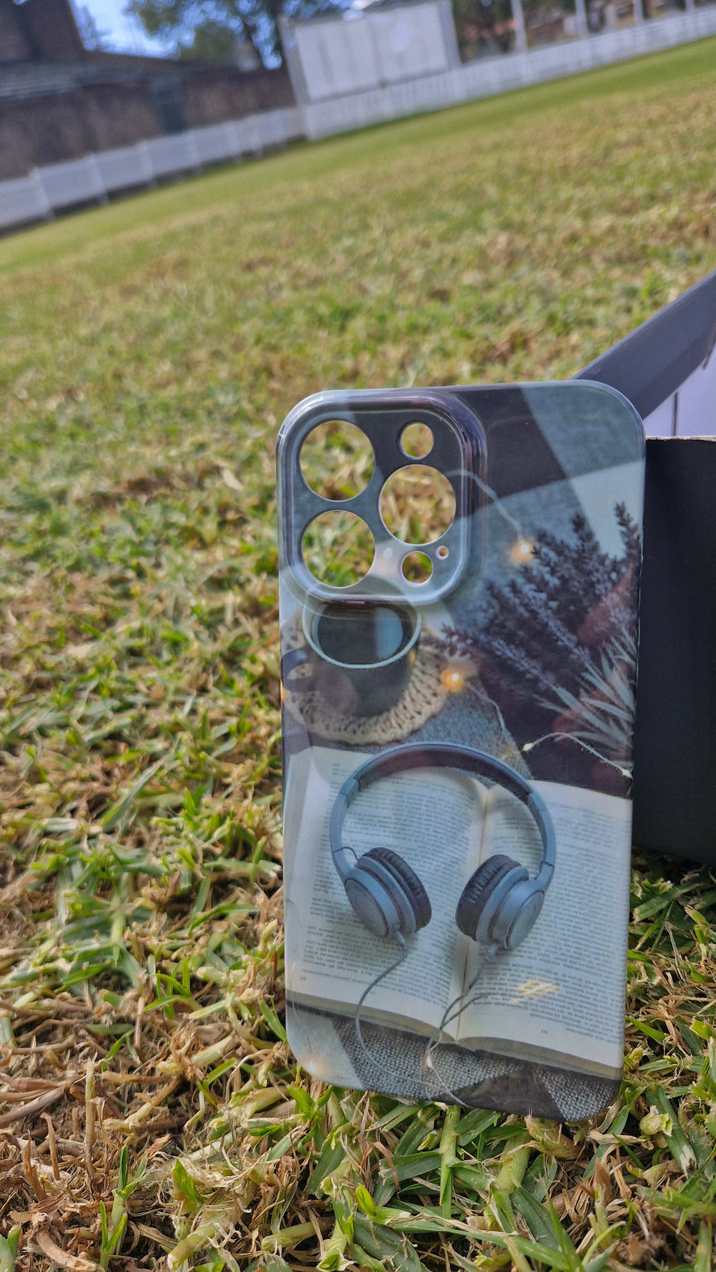 Lavender & Books Phone Case – Aesthetic Headphones