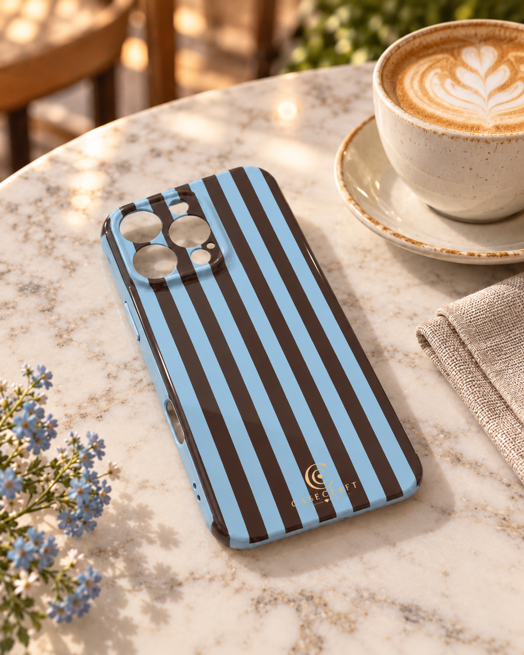 Café Stripe Phone Case